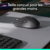Mouse wireless Logitech Signature M650 L - Dimensioni grandi e silenziose, Bluetooth, pulsanti programmabili - Grafite