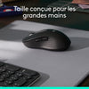 Mouse wireless Logitech Signature M650 L - Silenzioso di grandi dimensioni, Bluetooth, pulsanti programmabili - rosa
