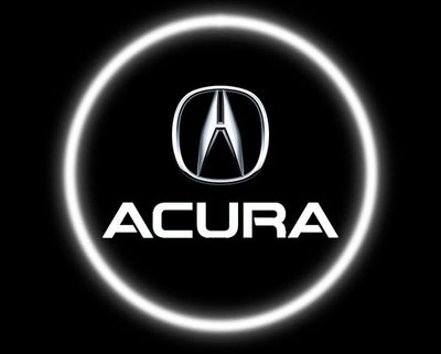 KIT LUCI LED SOTTOPORTA ACURA LOGO PROIETTORE CORTESIA LUCI TUNING AUTO UNIVERSALI
