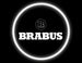 KIT LUCI LED LOGO BRABUS PROIETTORE A BATTERIA CON SENSORE MAGNETE UNIVERSALE AUTO