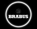 KIT LUCI LED LOGO BRABUS PROIETTORE A BATTERIA CON SENSORE MAGNETE UNIVERSALE AUTO