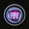 Kit Luci Logo 3D Fiat Rosso Proiettore Led Cortesia incasso per sottoporta 5W 12V Tuning Universale Punto Panda 500