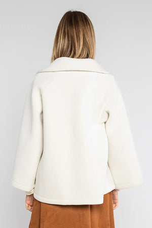LOKITA | Cappotto corto con rever effetto ciniglia