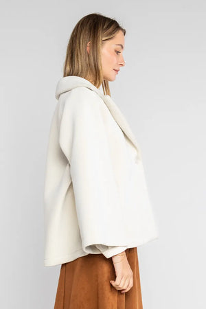 LOKITA | Cappotto corto con rever effetto ciniglia