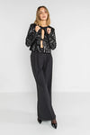 LOKITA | Giacca in paillettes chiusura fiocchi