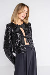 LOKITA | Giacca in paillettes chiusura fiocchi