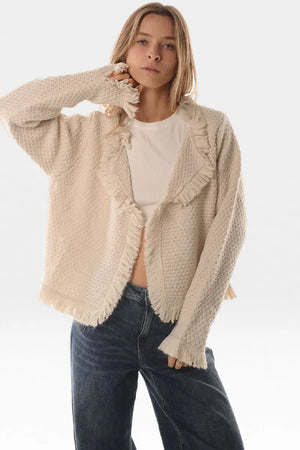 LOKITA | Giacca sfrangiata in maglia