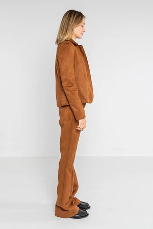 LOKITA | Giacca slim effetto camoscio