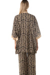 LOKITA | Kimono cotone fantasia con nappe