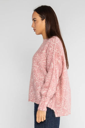 LOKITA | Maglia stampata misto mohair