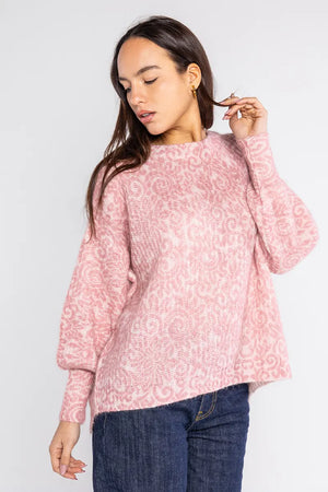 LOKITA | Maglia stampata misto mohair