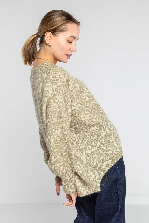LOKITA | Maglia stampata misto mohair
