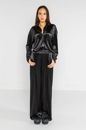 LOKITA | Pantalone palazzo in ciniglia