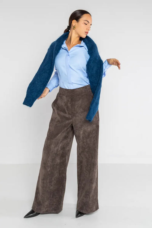 LOKITA | Pantalone palazzo velluto a costine