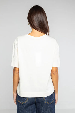 LOKITA | T-shirt scatoletta con perle