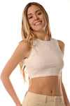 LOKITA | Crop top basic a costine