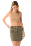 LOKITA | Crop top basic a costine