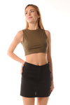 LOKITA | Crop top basic a costine