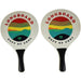 Set di racchette da spiaggia in legno e 1 pallina - LONGBOARD - VB1 - Per bambini - Multicolore
