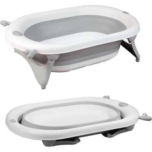 Vasca da bagno pieghevole - 23x80x49 cm - Bianco grigio - LOOPING