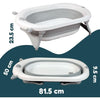 Vasca da bagno pieghevole - 23x80x49 cm - Bianco grigio - LOOPING