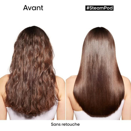 SteamPod 4 - Piastra e arricciacapelli professionale a vapore - L'OREAL PROFESSIONNEL - 3 Temperature - Strumento + Trattamento Lisciante Concentrato