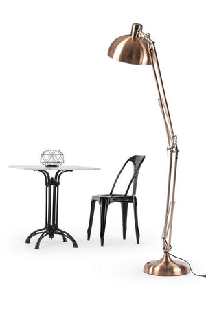 Tavolo Loren elegante, con struttura in lega di acciaio, piano in marmo