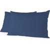 LOVELY HOME Set di 2 federe rettangolari - 50 x 70 cm - 100% cotone - Blu