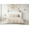 COMPLETO PIUMINO LOVELY HOME - 220x240 cm - 100% COTONE - BEIGE CREMA
