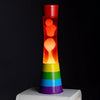 FISURA Lampada lava rainbow lava liquida rosa e arancione