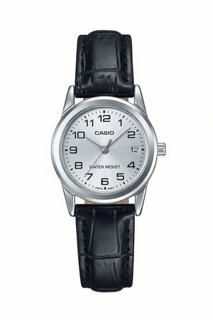 CASIO COLLECTION Mod. LADY 3H. LEATHER - SILVER