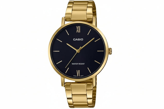 CASIO COLLECTION Mod. MINIMAL GOLD - BLACK