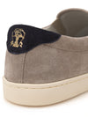 Brunello Cucinelli Slip on in Suede Tortora da uomo