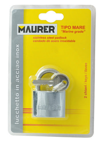 Lucchetto Marino Acciaio Inox 50 Mm Gambo Corto