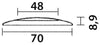 Luce Di Cortesia A Led S/Incasso Mm 70 K 5500-6300 Diam Est Mm 70 12V Lumen 95 W. 3,2