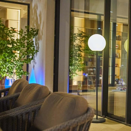 Lampada da terra luminosa - LUMISKY - LUNY TALL - H150 cm - Base in metallo dal design scandinavo - LED bianco caldo e bianco dimmerabile