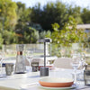 Lampada da tavolo senza fili - LUMISKY - ROBY - H30 cm - Aluminium Touch - Grigio scuro - LED