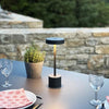 Lampada da tavolo senza fili - LUMISKY - ROBY - H30 cm - Aluminium Touch - Grigio scuro - LED
