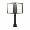 Faretto solare - LUMISKY - CLIPPER BLACK - 37 cm - 2 teste nere - Rilevatore di movimento orientabile - LED bianco
