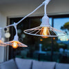 Ghirlanda luminosa da esterno - LUMISKY - CHIC WHITE LIGHT - 6 m - 10 lampadine a filamento - E27 - LED bianco caldo