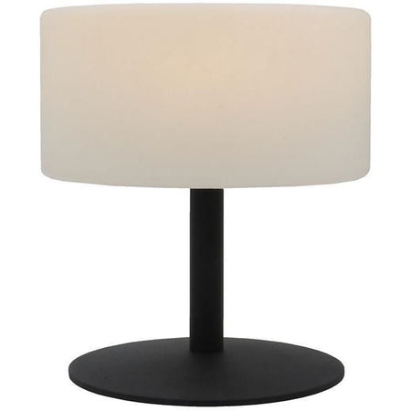 Lampada da tavolo senza fili - LUMISKY - ATLAS Rock - H20 cm - Base in acciaio - Grigio - Bianco caldo e LED bianco