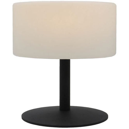 Lampada da tavolo senza fili - LUMISKY - ATLAS Rock - H20 cm - Base in acciaio - Grigio - Bianco caldo e LED bianco