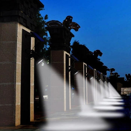 Faretto solare proiettore 2 in 1 da attaccare o fissare - LUMISKY - SPIKY AWAY W34 - H42 cm - LED bianco