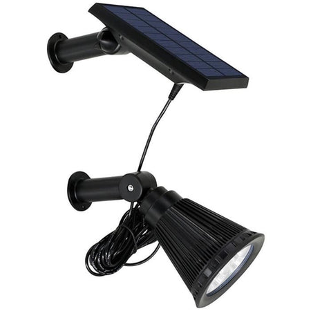 Faretto solare proiettore 2 in 1 da attaccare o fissare - LUMISKY - SPIKY AWAY W34 - H42 cm - LED bianco