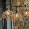 Catena luminosa - LUMISKY - Hawaii Light - Collegabile - Esterno - Paralume in polyrattan - 10 lampadine a filamento LED E27