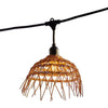 Catena luminosa - LUMISKY - Hawaii Light - Collegabile - Esterno - Paralume in polyrattan - 10 lampadine a filamento LED E27