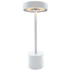 Lampada da tavolo senza fili - LUMISKY - ROBY WHITE - H30 cm - Aluminium Touch - Bianco opaco - LED
