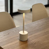 Lampada da tavolo senza fili - LUMISKY - ROBY WHITE - H30 cm - Aluminium Touch - Bianco opaco - LED