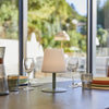 Lampada da tavolo senza fili - LUMISKY - STANDY MINI Oliva - H25 cm - Base in acciaio verde oliva - Bianco caldo e LED bianco