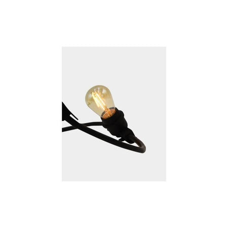 LINK ME LIGHT Ghirlanda luminosa collegabile - 10 lampadine - Attacco E27 - LED bianco caldo - 5m